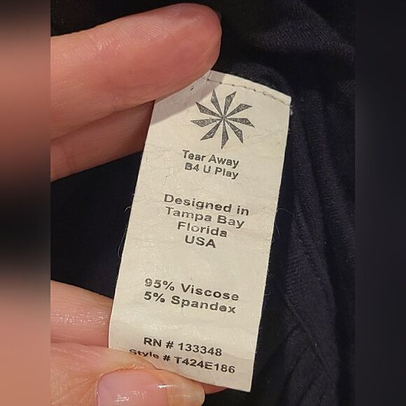 CAITE Anthropologie Black w/ Floral Embroidered Tunic Top, Ruffled Hemline | M - Picture 4 of 8